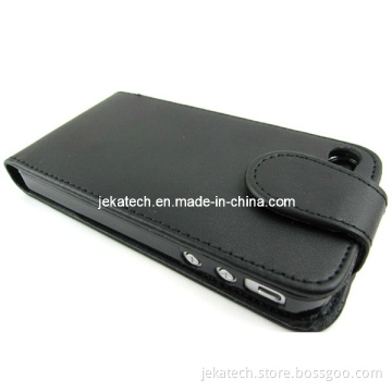 Flip Leather Case for iPhone 4/4s (JK-IPH4-B-01)